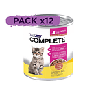 Pack 12 Latas Complete Trocitos En Salsa Carne Kitten 340 Gr 1