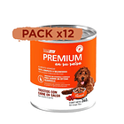 Pack 12 Latas Premium Cachorro En Su Salsa Trocitos De Carne 340 Gr 1