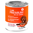 Pack 12 Latas Premium Cachorro En Su Salsa Trocitos De Pollo 340 Gr 2