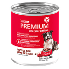 Pack 12 Latas Premium Perro Adulto En Su Salsa Trocitos De Carne 340 Gr 2