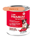 Pack 12 Latas Premium Perro Adulto En Su Salsa Trocitos De Carne 340 Gr 1