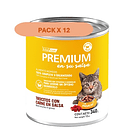 Pack 12 Latas Premium Kitten En Su Salsa Trocitos De Carne 340 Gr 1