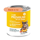 Pack 12 Latas Premium Kitten En Su Salsa Trocitos De Sardina 340 Gr 1