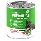 Pack 12 Latas Premium Gato Adulto En Su Salsa Trocitos De Pollo 340 Gr 2