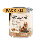 Pack 12 Latas Natural Recipe Filetes Salmon Y Cordero Gato Adulto 340 Gr 2