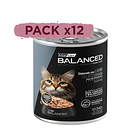  Pack 12 Latas Balanced Souffle Gato Senior Pollo 340 Gr 2
