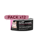 Pack 12 Latas Balanced Souffle Kitten  Merluza 85 Gr 1