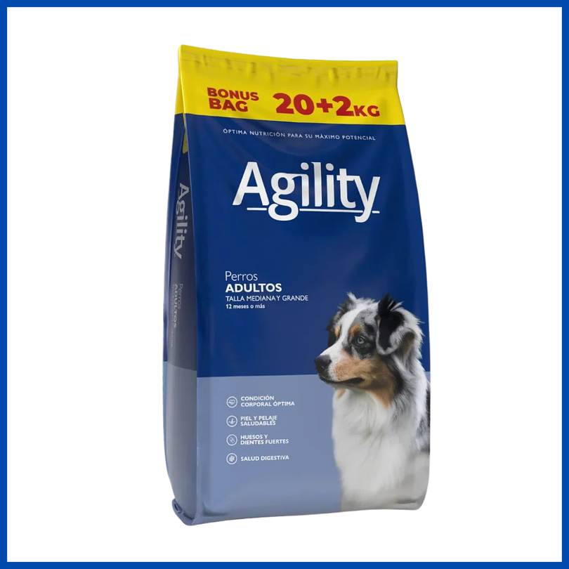 Agility Perro Adulto Active Health Mediana y Grande 20 + 2kg 1