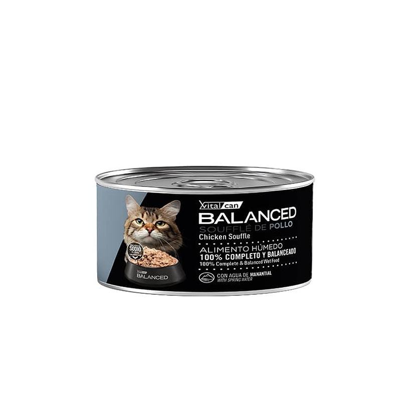Balanced Souffle Lata Gato Senior Pollo 85 Gr