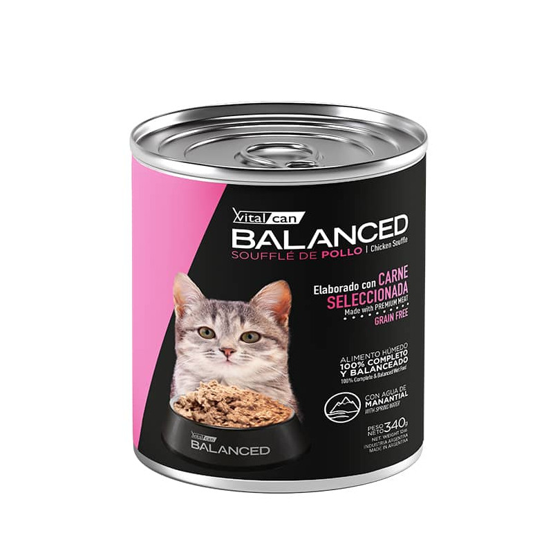 Balanced Souffle Lata Kitten Pollo 340 Gr