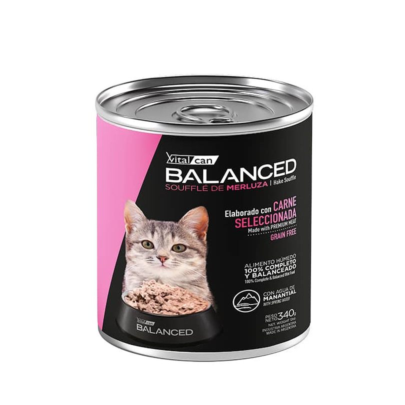 Balanced Souffle Lata Kitten Merluza 340 Gr