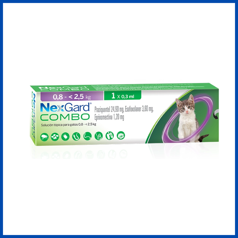 Nexgard Combo Gato 0.8 - 2.5 kg 1