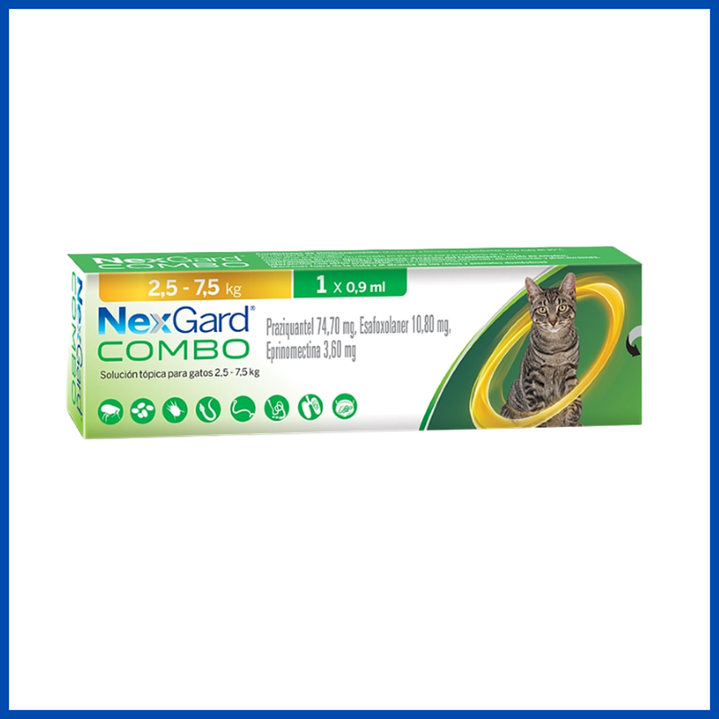 Nexgard Combo Gato 2.5 - 7.5 Kg 1