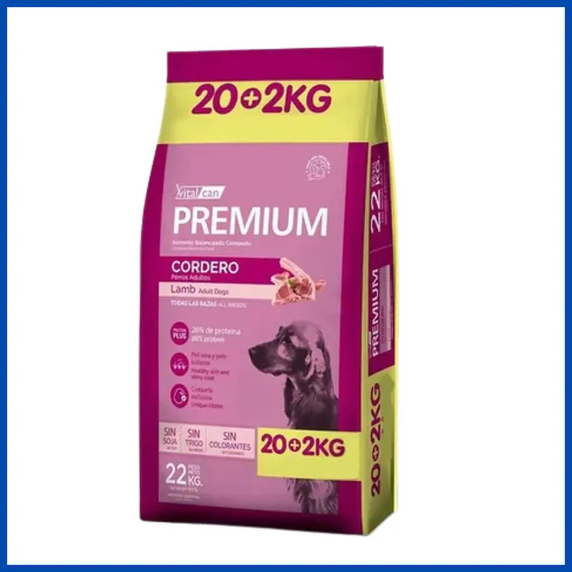 Vitalcan Premium Perros Adultos Cordero 20 +2 Kg 1