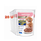 Alimento Húmedo Master Cat Display Gatitos Carne 20 U  2