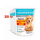 Alimento Húmedo Master Dog Display Trocitos Jugosos Cachorro Sabor Pollo 85 gr x 20 u 2