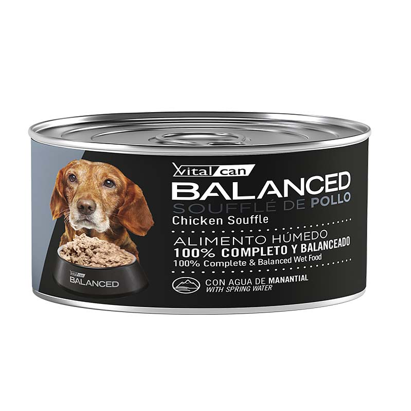 Pack 6 Latas Balanced Souffle Perro Senior Pollo 85 Gr 2