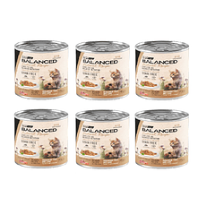 Pack 6 Latas Natural Recipe Filetes Trucha Y Cordero Kitten 340 Gr