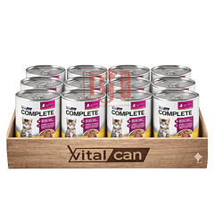 Pack 12 Latas Complete Trocitos En Salsa Higado Kitten 340 Gr