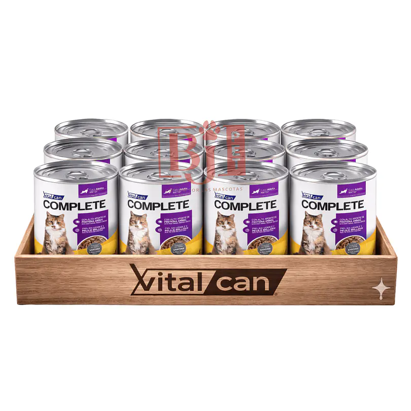 Pack 12 Latas Complete Trocitos En Salsa Sardina Gato Adulto 340 Gr 1