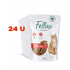 Pack Fellini Gato Pollo En Salsa 24 Pouch 1