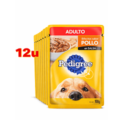 Alimento Húmedo Pedigree Adulto Pollo 12 U