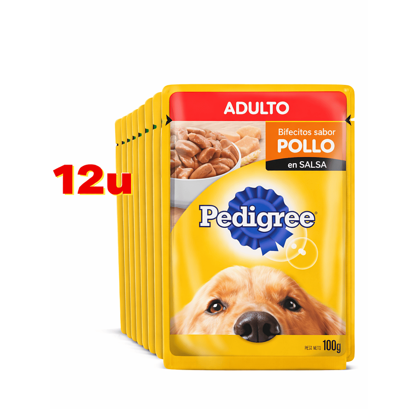 Alimento Húmedo Pedigree Adulto Pollo 12 U