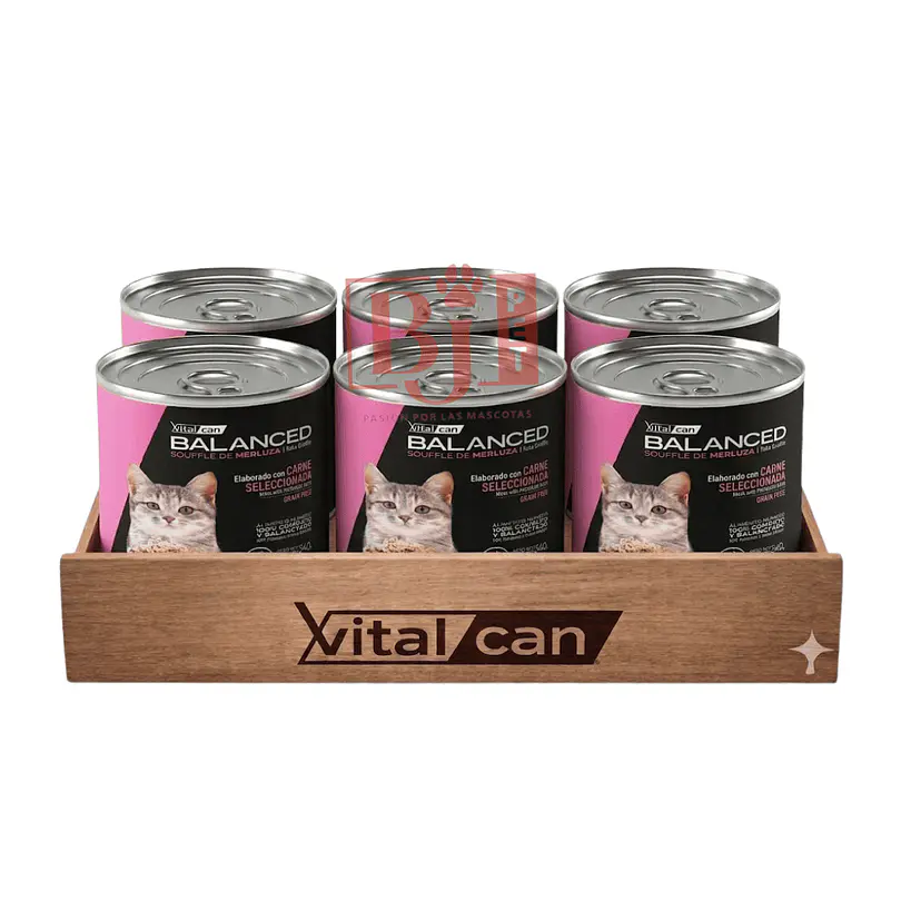 Pack 6 Latas Balanced Souffle Kitten Merluza 340 Gr 1