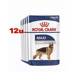 Royal Canin Maxi Adult Pouch 140 Gr Pack 10 Und