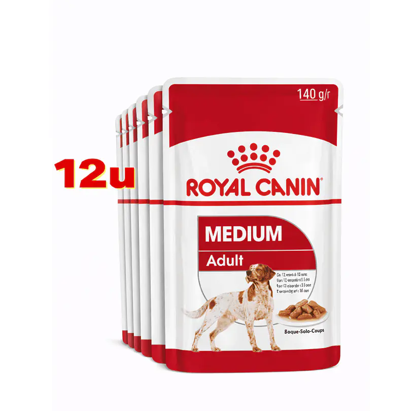 Royal Canin Medium Adult Pouch 140 Gr Pack 10 Und