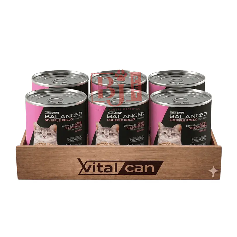 Pack 6 Latas Balanced Souffle Kitten Pollo 340 Gr 1