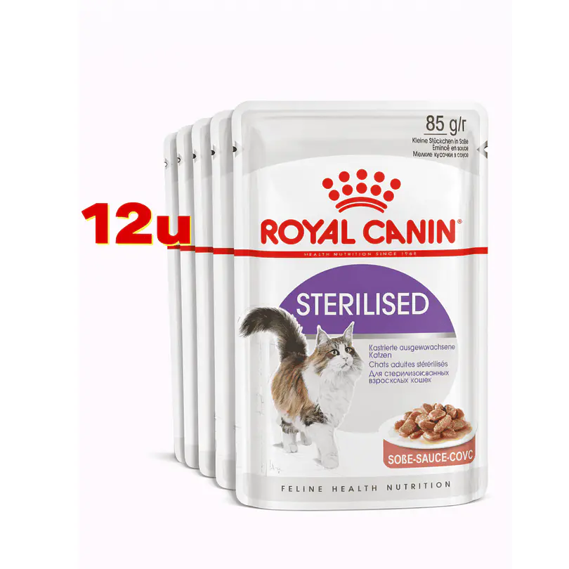 Royal Canin Sterilized Felino 85 gr Pouch Pack 12 Und 2