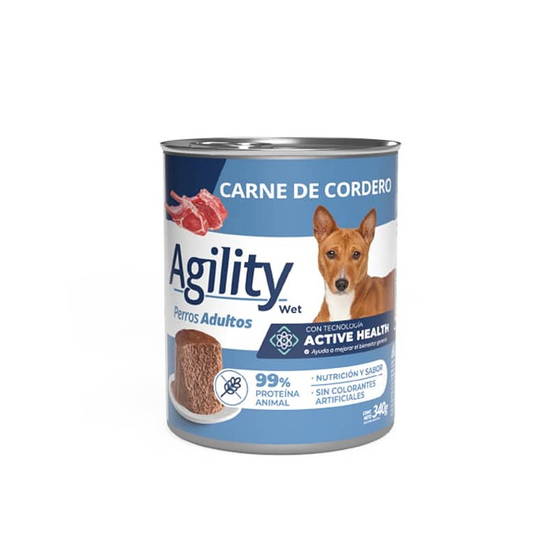 Agility Lata Perro Adulto Cordero 340 Gr