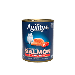 Agility+ Lata Gato Adulto Strong Heart Salmon 340 Gr