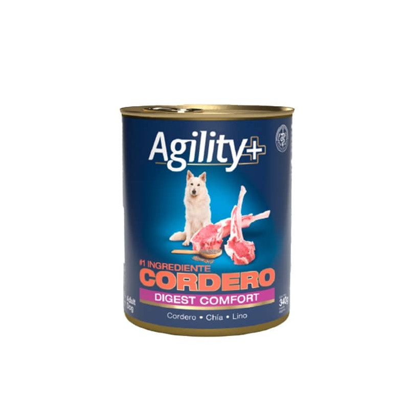 Agility+ Lata Digest Confort para Perros 340 g