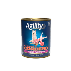 Agility+ Lata Perro Adulto  Digest Comfort Cordero 340 Gr