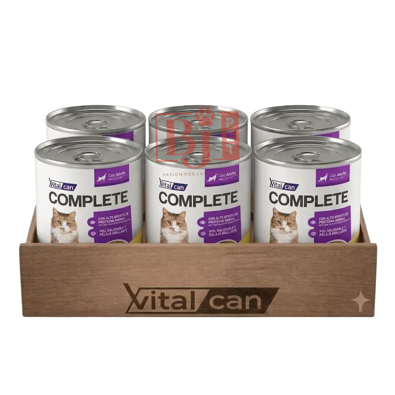 Pack 6 Latas Complete Trocitos En Salsa Higado Gato Adulto 340 Gr 1