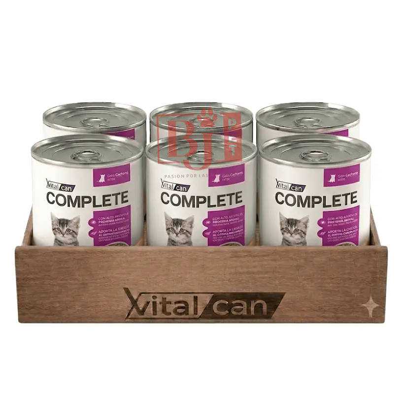 Pack 6 Latas Complete Trocitos En Salsa Higado Kitten 340 Gr 1