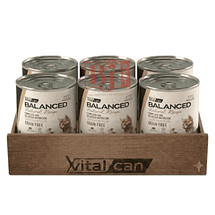 Pack 6 Latas Natural Recipe Filetes Trucha Y Cordero Kitten 340 Gr