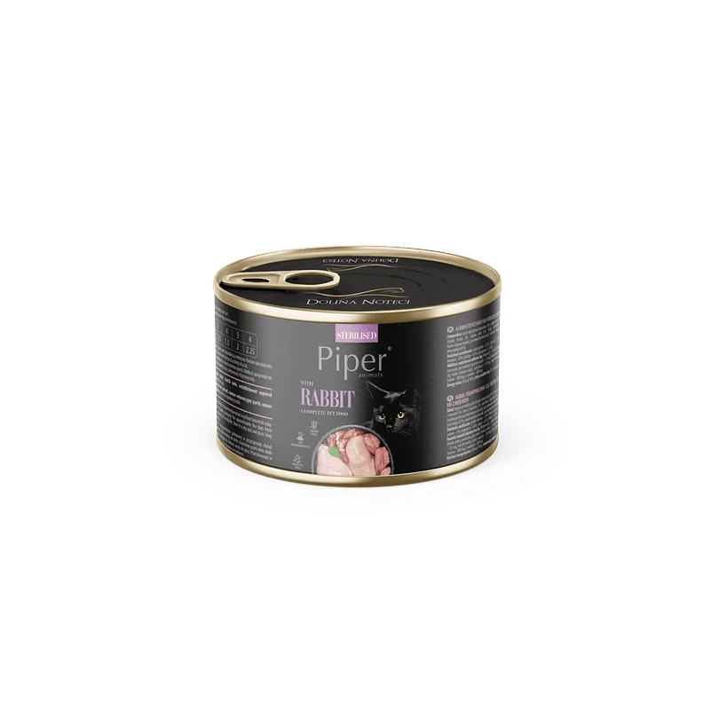 Piper Lata Cat Sterilized Conejo 185 Gr