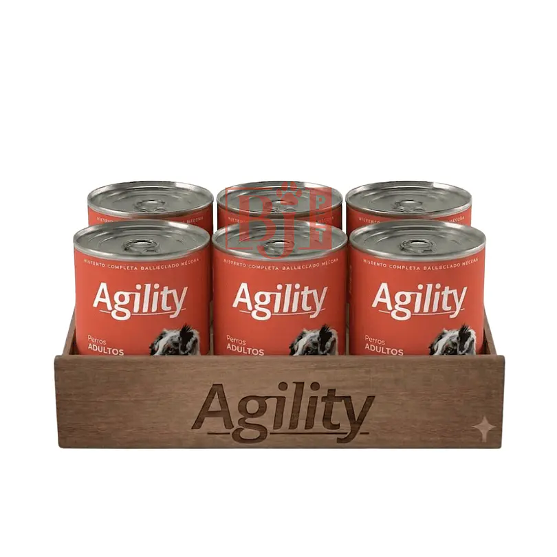 Pack 6 Latas Agility Perro Adulto Vacuno 340 Gr 1