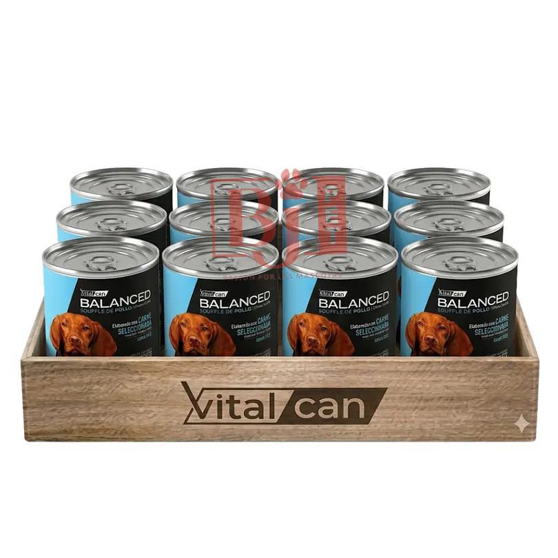 Pack 12 Latas Balanced Souffle Perro Adulto Cordero 340 Gr 1