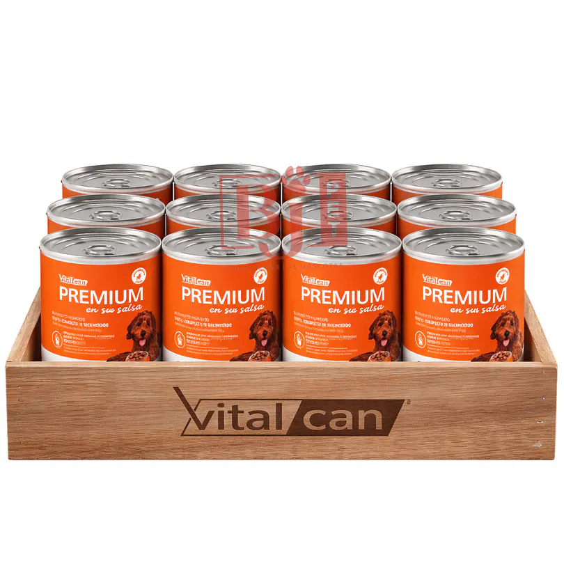 Pack 12 Latas Premium Cachorro En Su Salsa Trocitos De Pollo 340 Gr 1