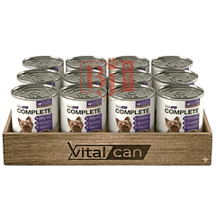 Pack 12 Latas Complete Trocitos En Salsa Carne Perro Adulto Raza Pequeña 340 Gr