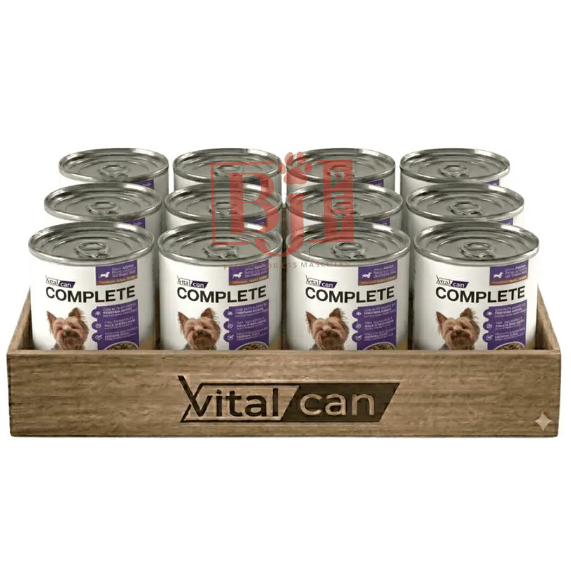 Pack 12 Latas Complete Trocitos En Salsa Carne Perro Adulto Raza Pequeña 340 Gr 1
