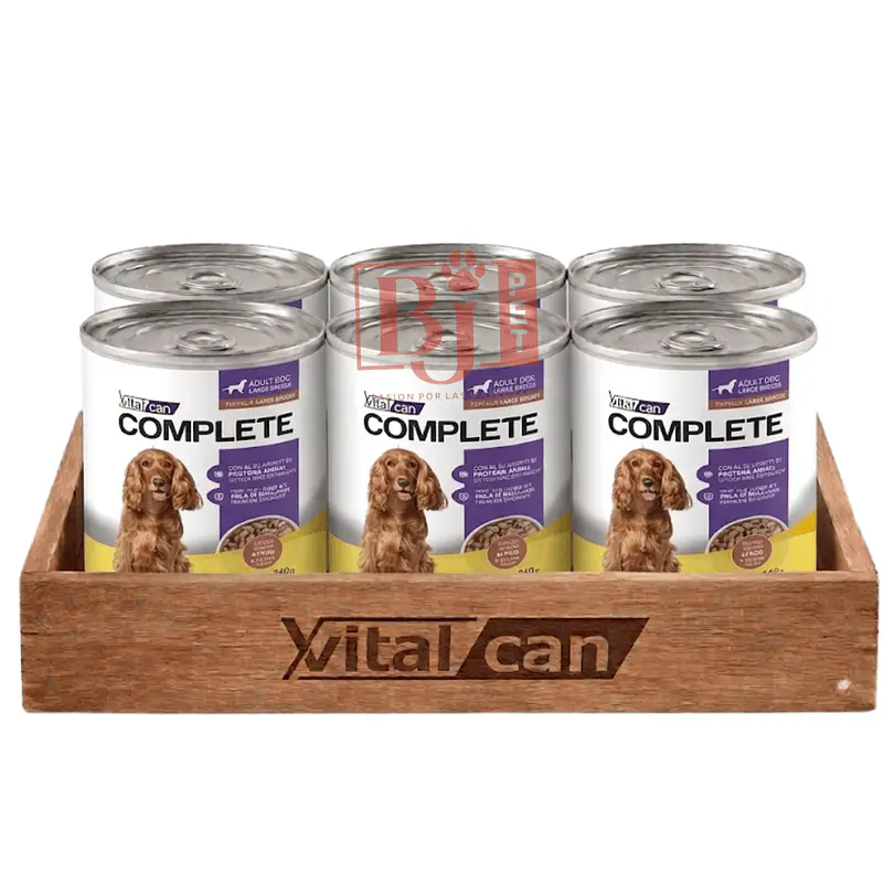 Pack 6 Latas Complete Trocitos En Salsa Carne Perro Adulto 340 Gr 1