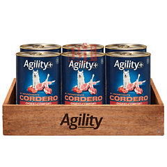 Pack 6 Latas Agility+ Perro Adulto  Digest Comfort Cordero 340 Gr