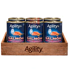 Pack 6 Latas Agility+ Gato Adulto Digest Comfort Salmon 340 Gr 1