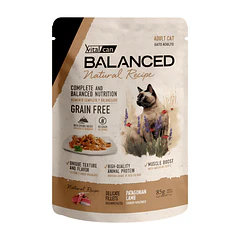 Natural Recipe Pouch Filetes Cordero Gato Adulto 85 Gr