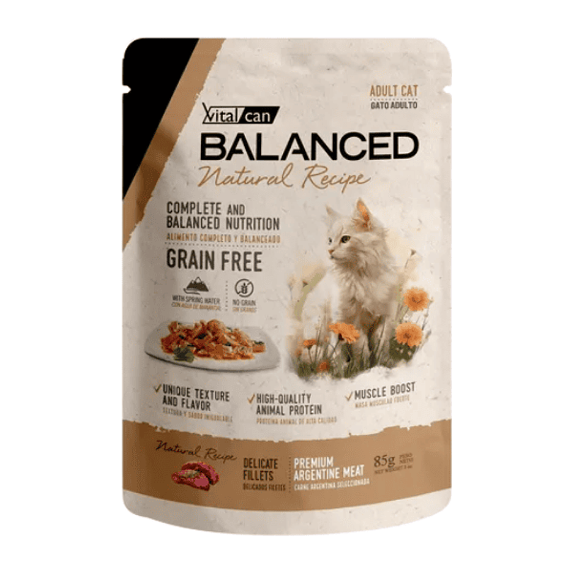 Pack 12 Pouch Natural Recipe Filetes Carne Gato Adulto 85 Gr 2